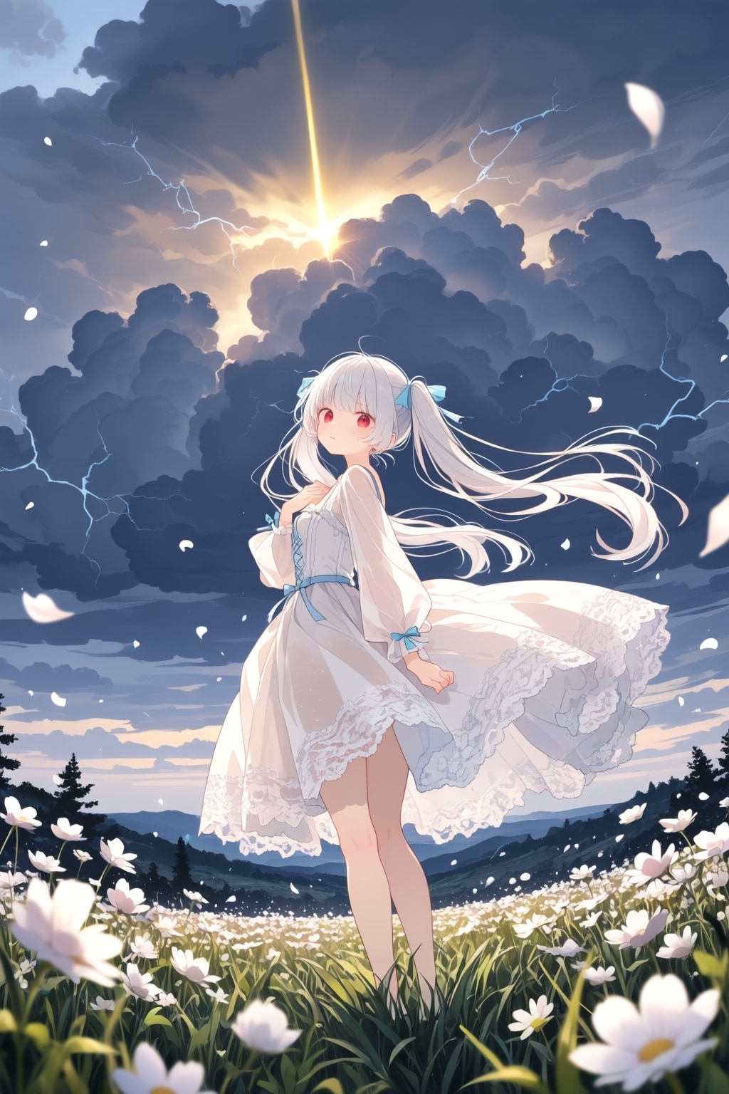 花畑にて