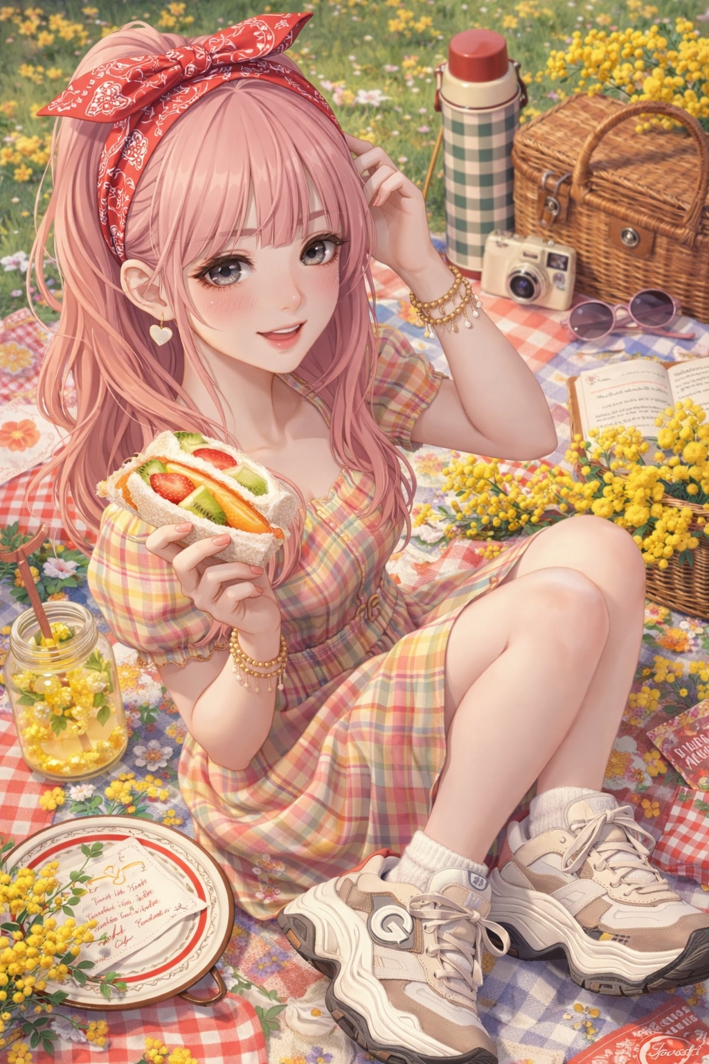 落果ちゃんは、完璧な角度で春を待ち伏せる。 | の人気AIイラスト・グラビア