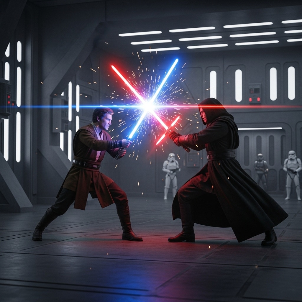 ライトセーバーバトル | の人気AIイラスト・グラビア