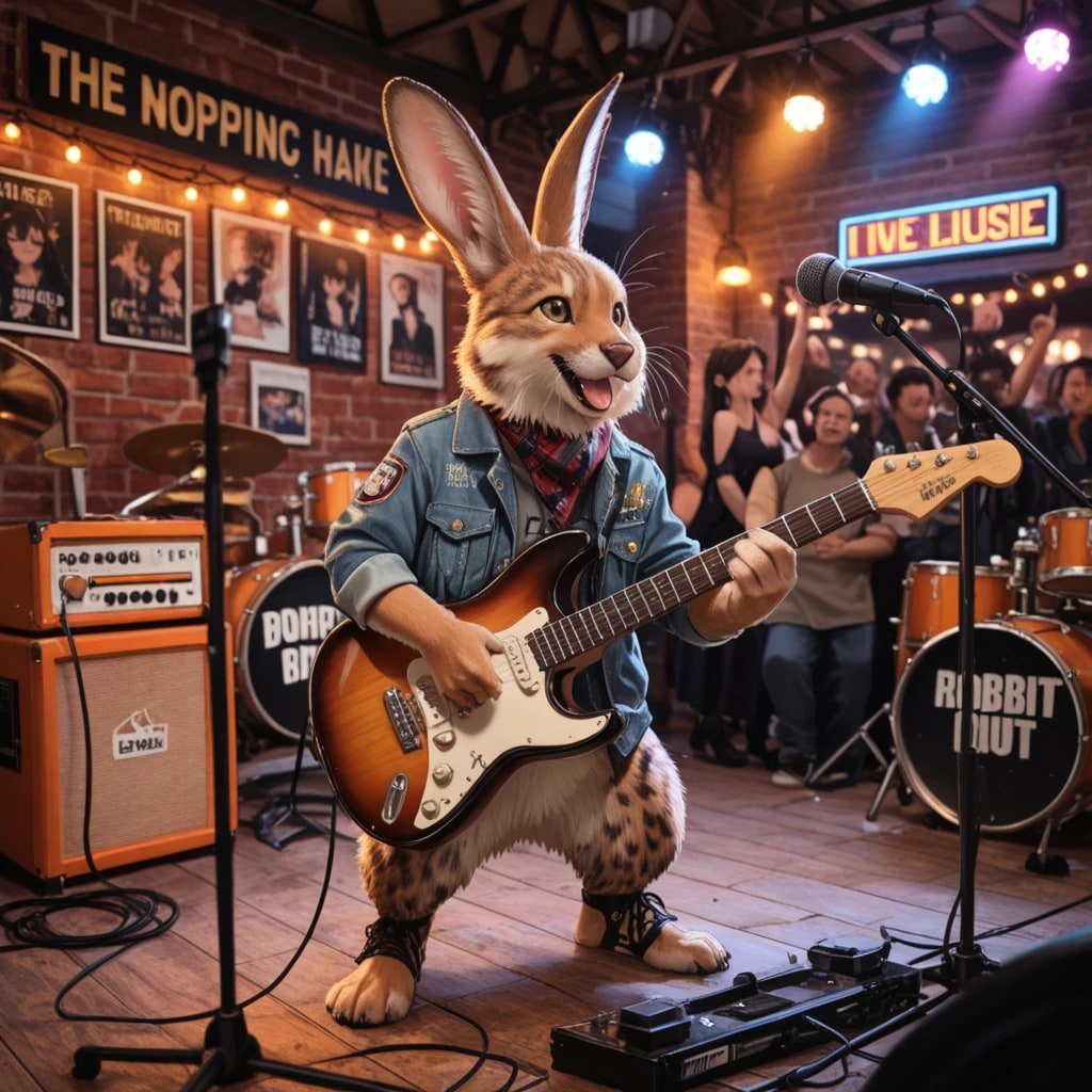 ウサギのギタリスト