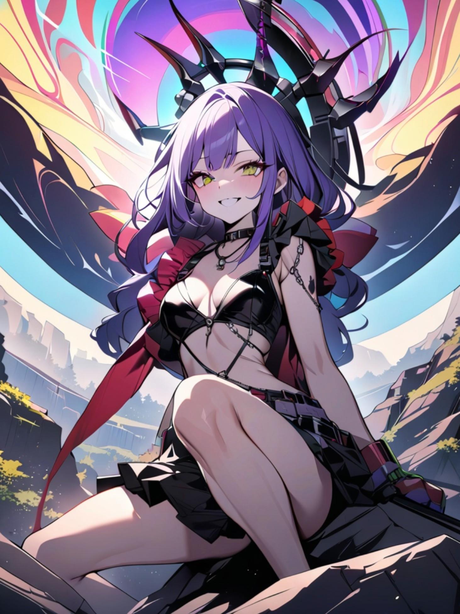 悪魔な紫髪ちゃん