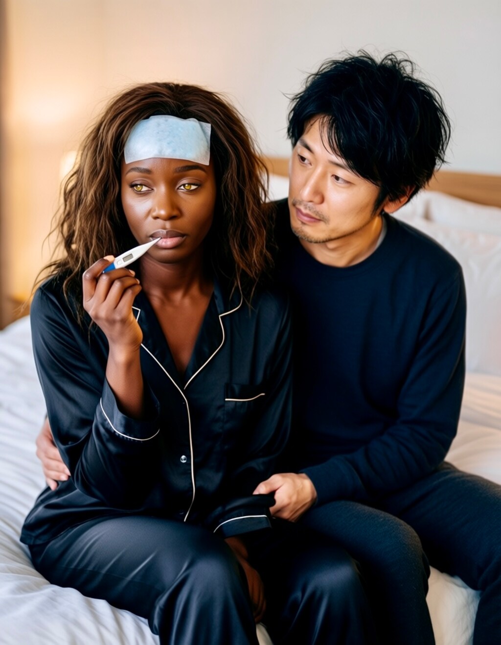 サリンちゃん🖤熱？そっと近づくスケベ男　鼻ノ水垂