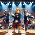 ダンス大会を開く猫 2枚目