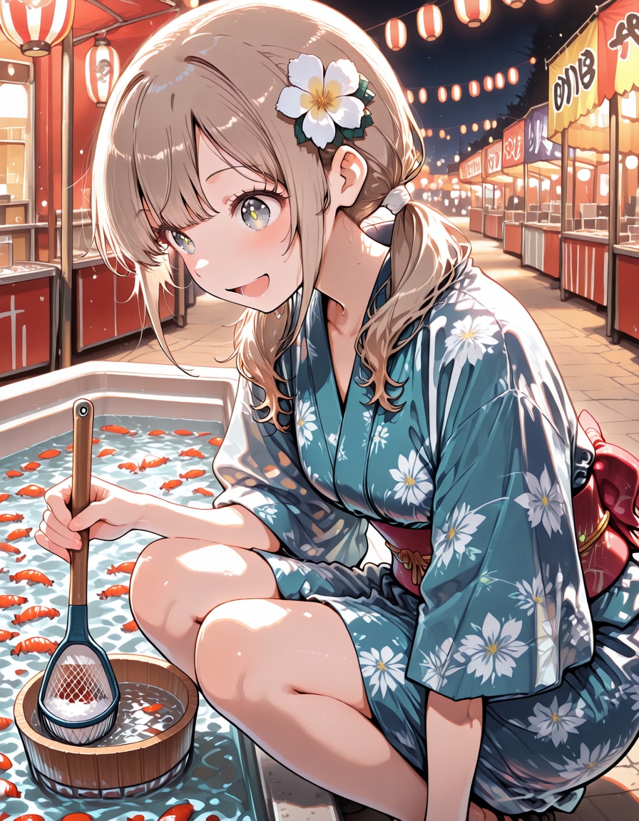 さやと夏祭り