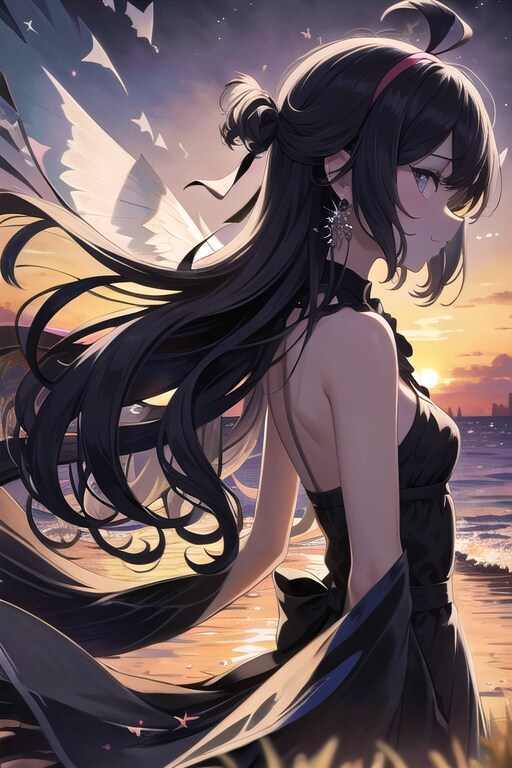 影、日没、万華鏡