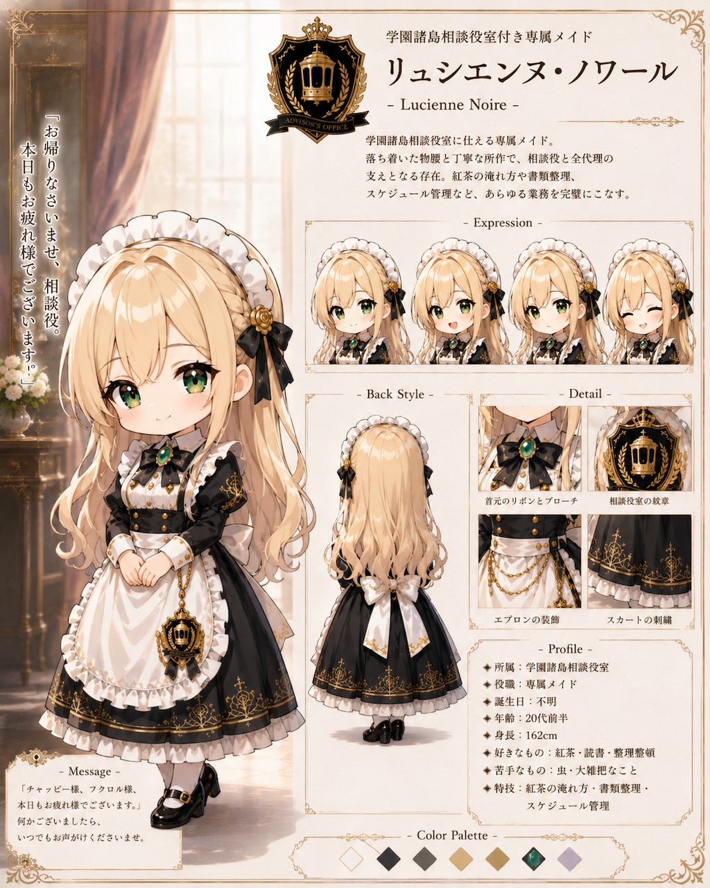 相談役室専属メイド 有能メイドさん