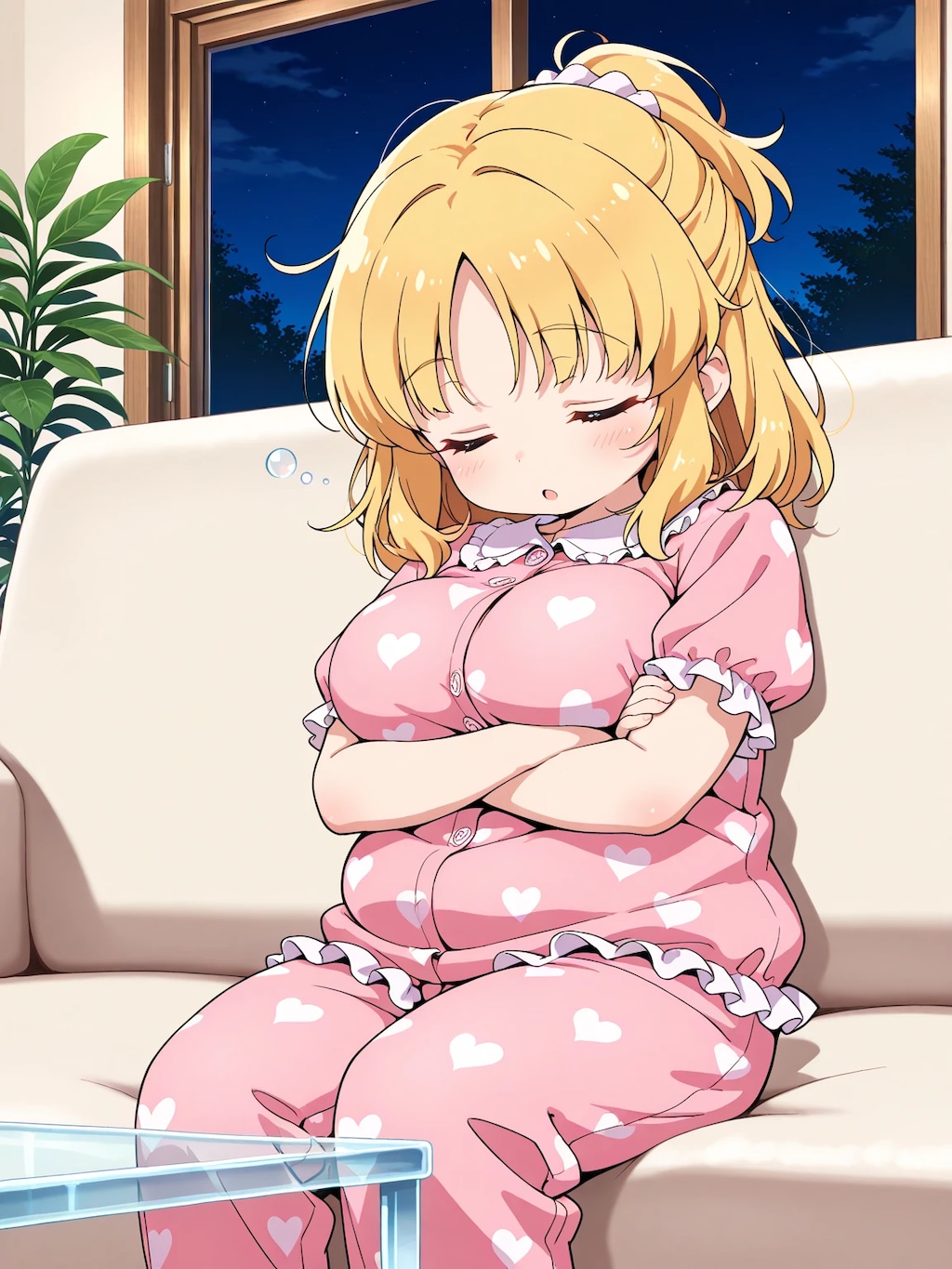 おやすみ前のまりあちゃん