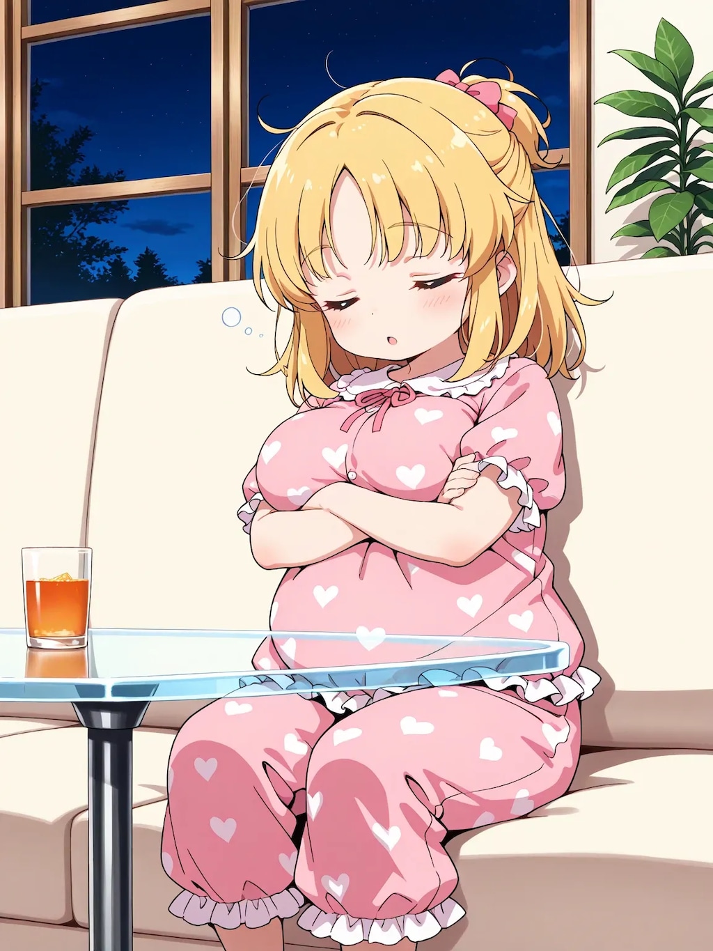 おやすみ前のまりあちゃん