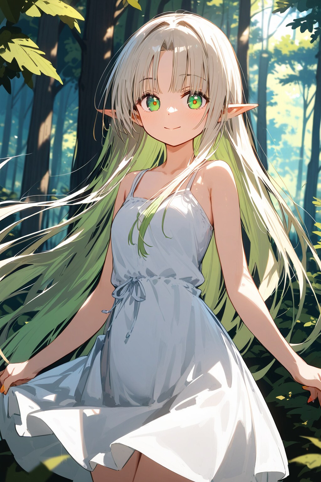 夏の森にて | の人気AIイラスト・グラビア