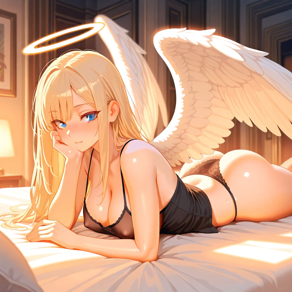 寝そべりギャル天使さん！