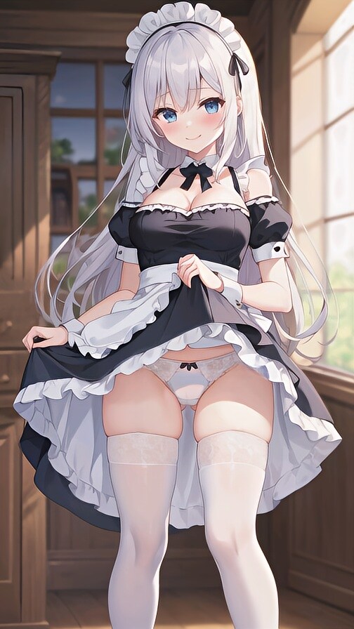 銀髪メイドちゃん