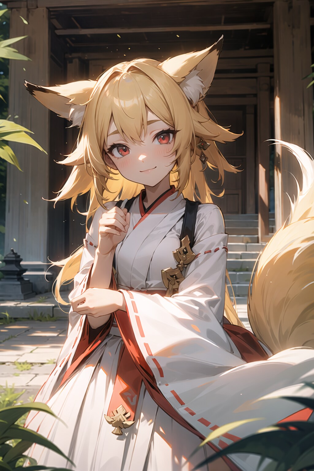 狐耳巫女