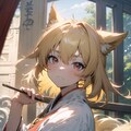 狐耳巫女 6枚目