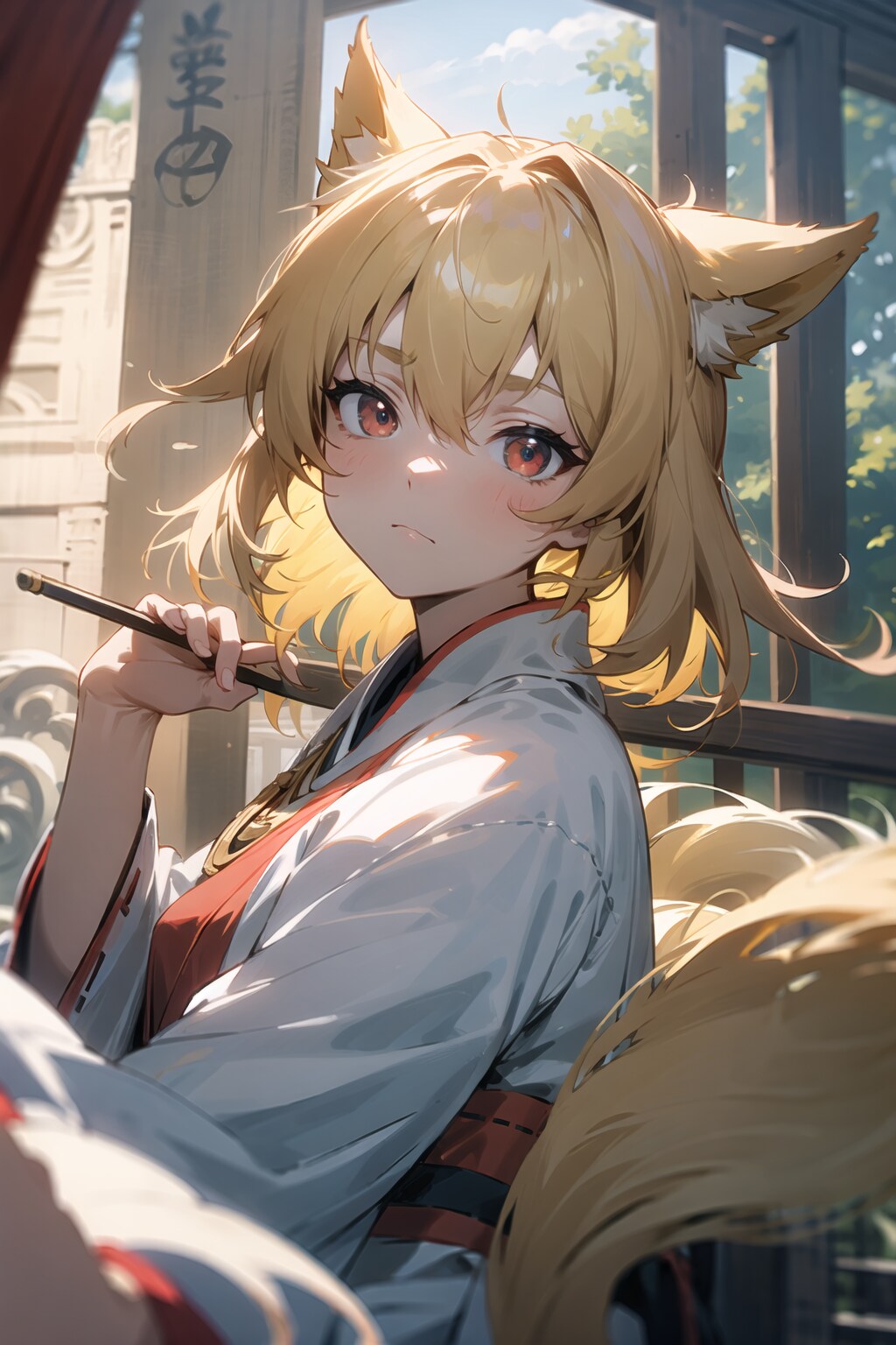 狐耳巫女