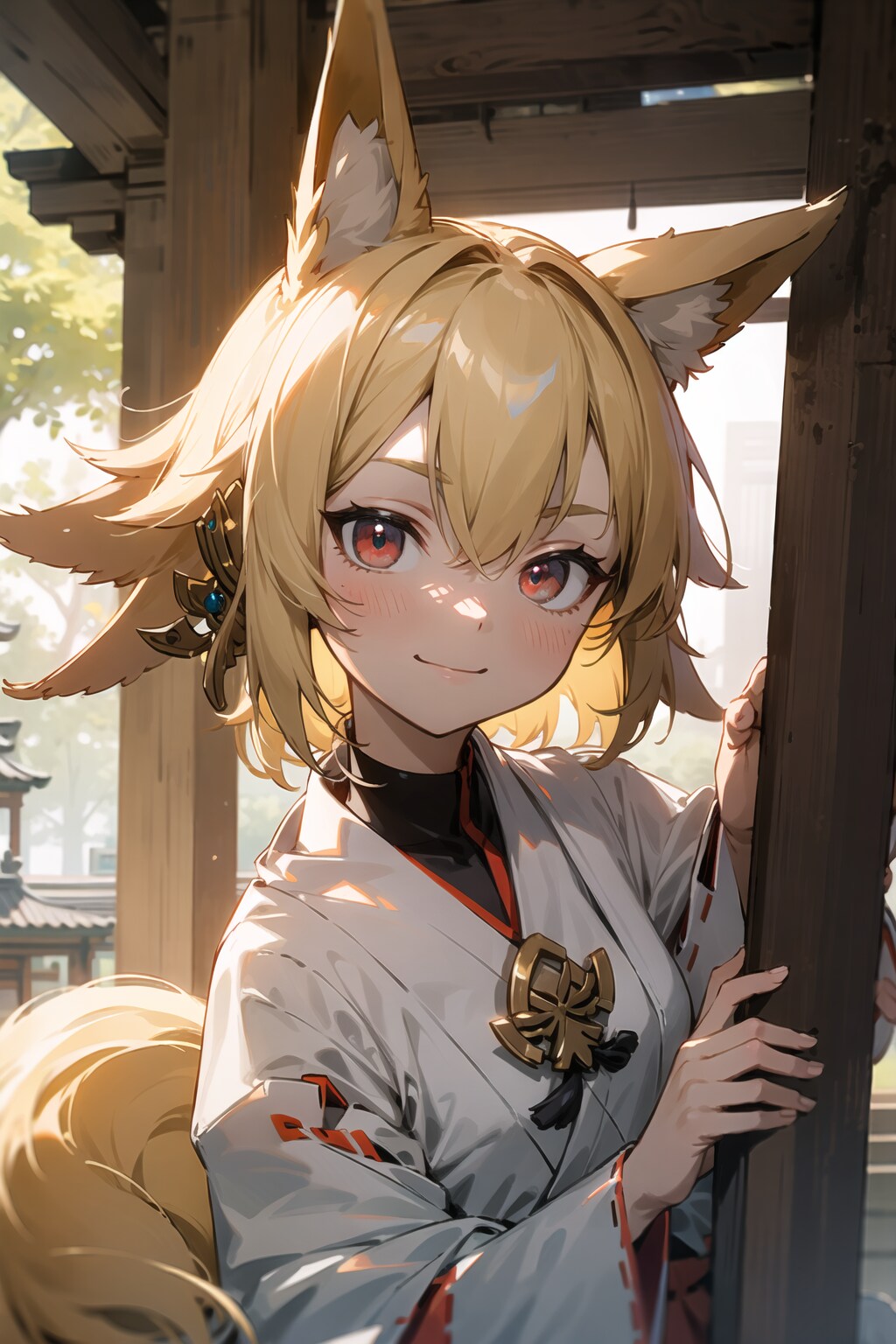 狐耳巫女