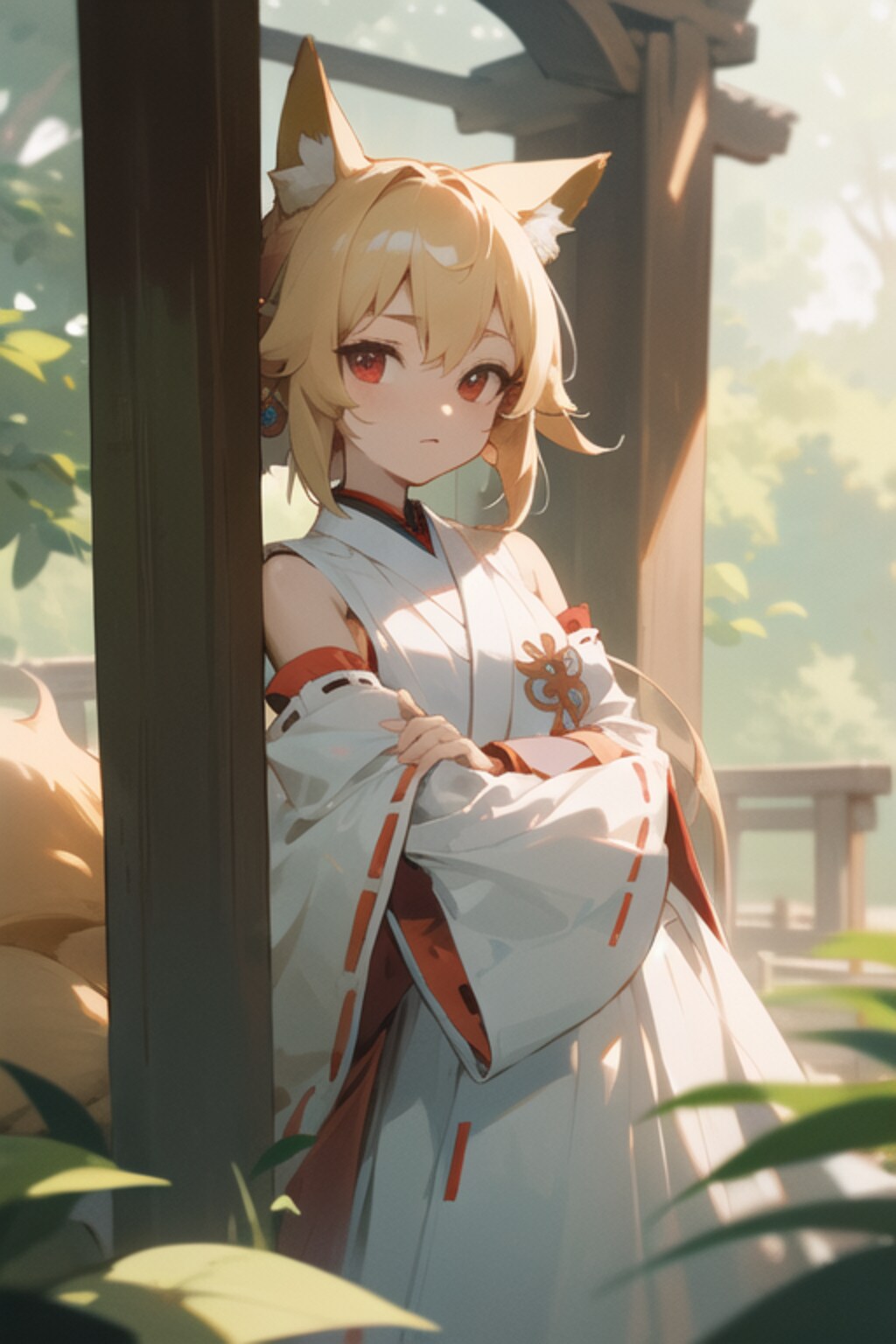 狐耳巫女