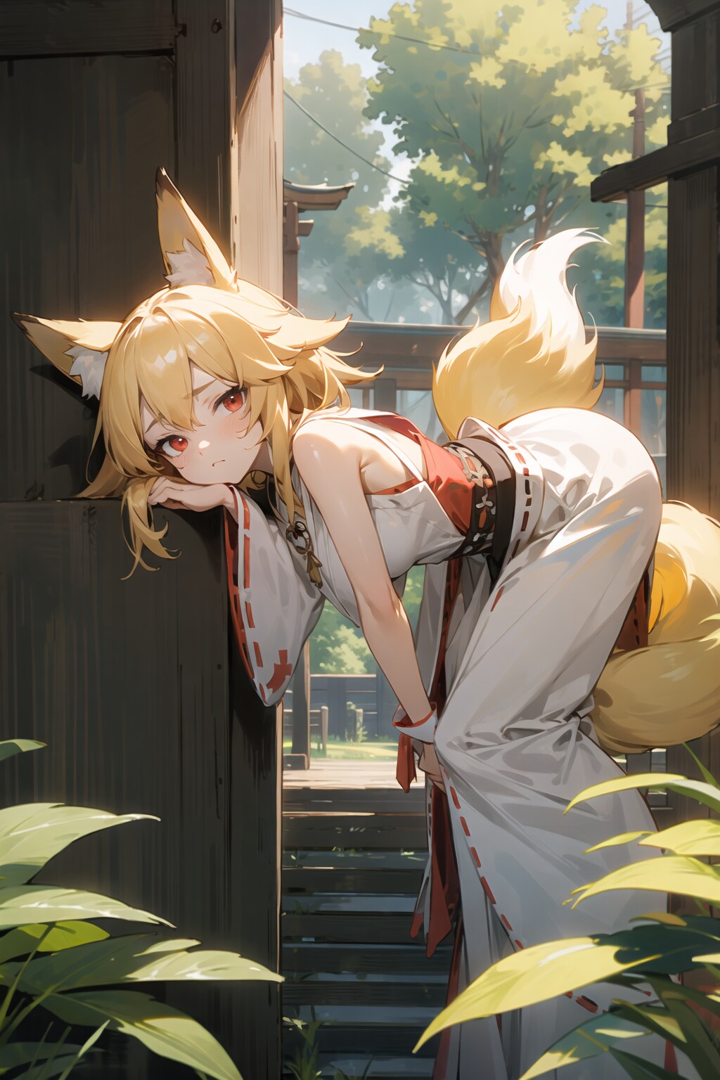 狐耳巫女