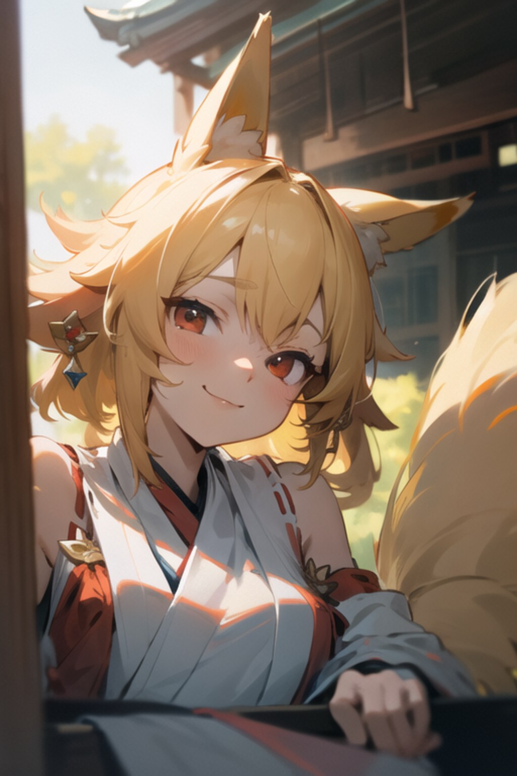 狐耳巫女