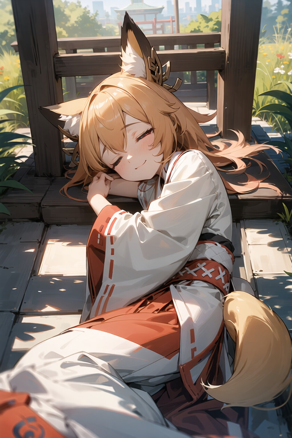 狐耳巫女