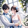 花に囲まれた結婚式 3枚目