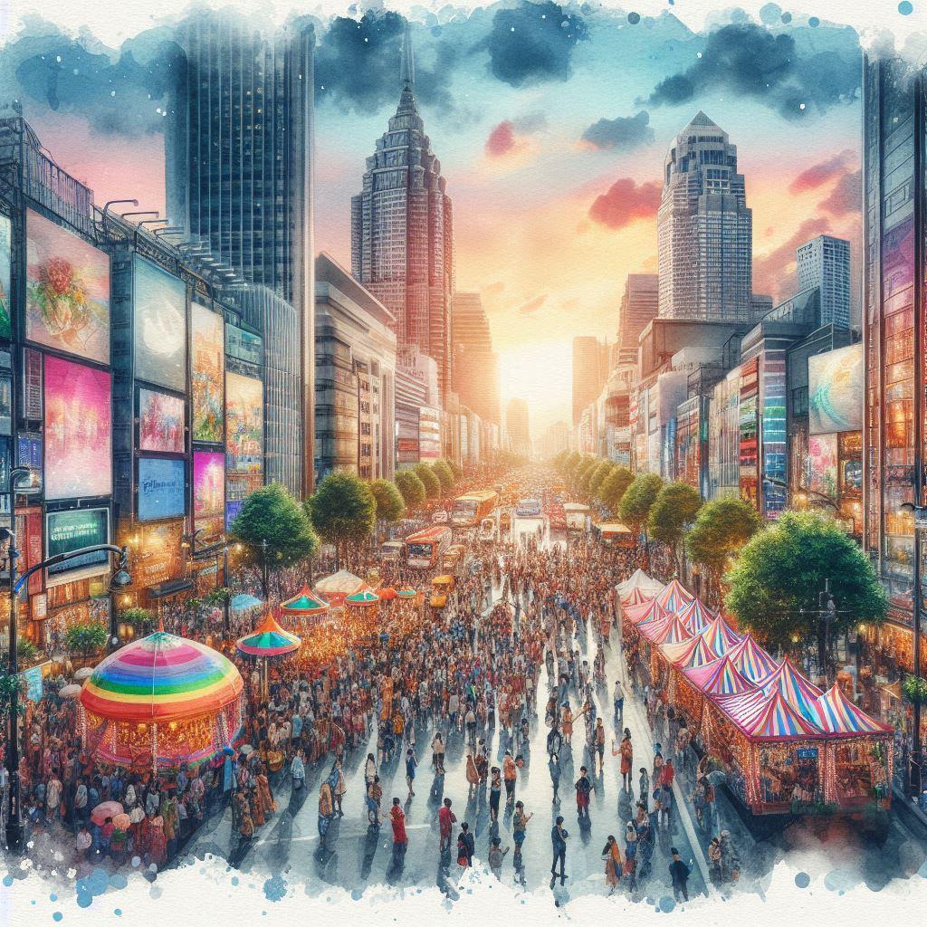 歩行者天国 | の人気AIイラスト・グラビア