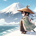 田子の浦ゆうち出でて見れば真白にそ富士の高嶺に雪は降りける 9枚目