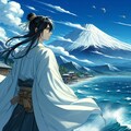 田子の浦ゆうち出でて見れば真白にそ富士の高嶺に雪は降りける 8枚目