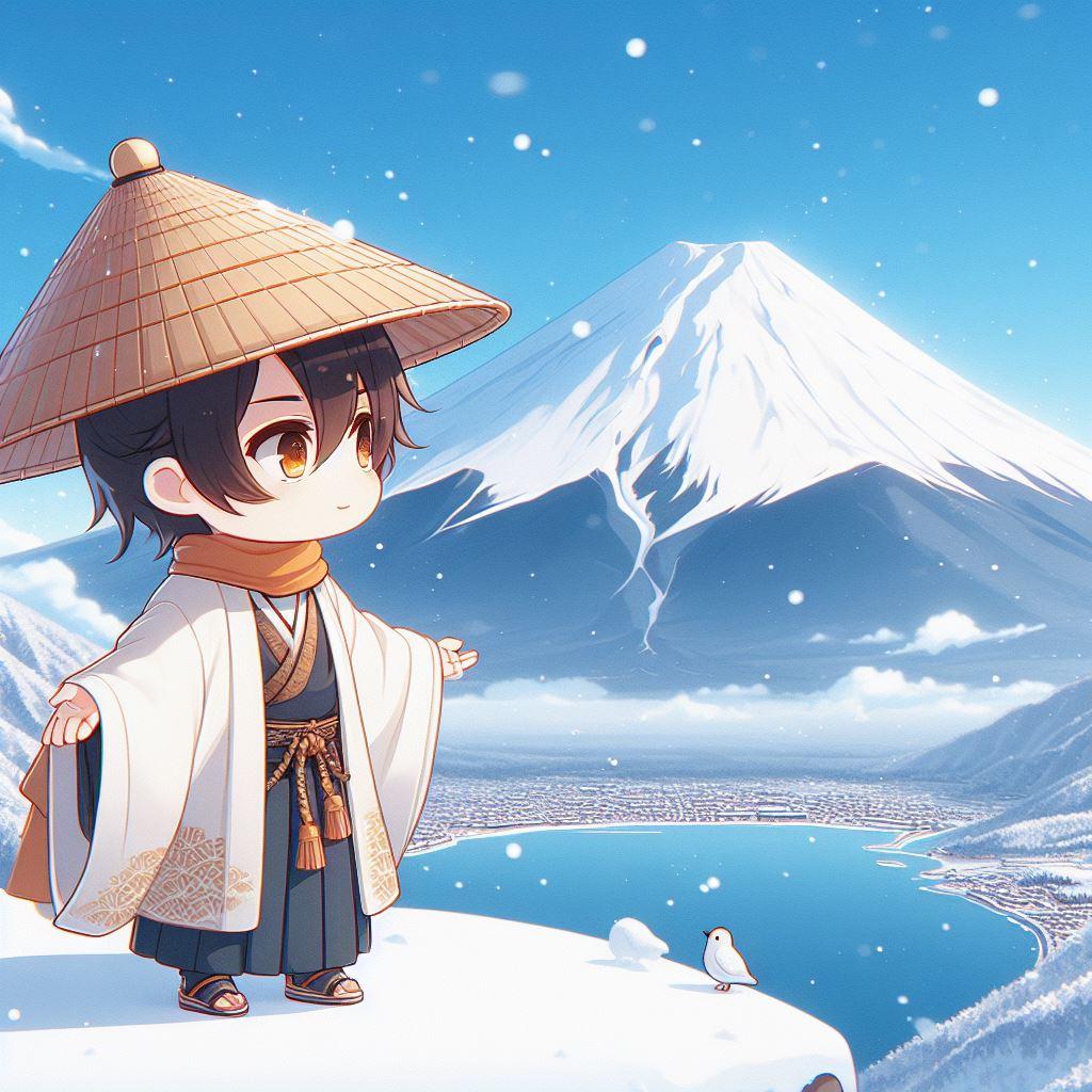 田子の浦ゆうち出でて見れば真白にそ富士の高嶺に雪は降りける