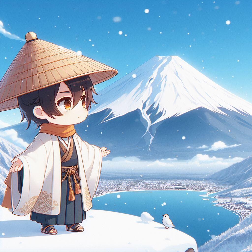 田子の浦ゆうち出でて見れば真白にそ富士の高嶺に雪は降りける