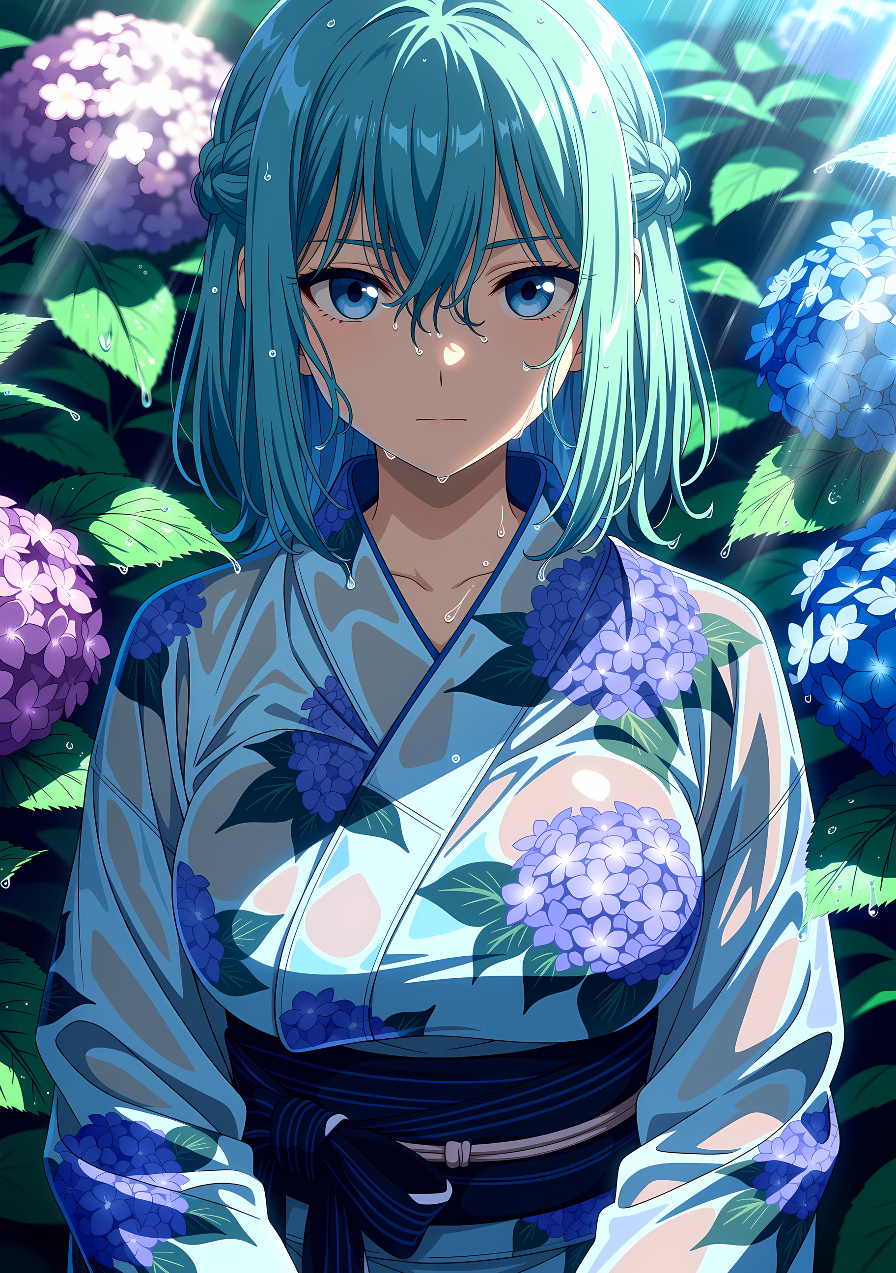 雨上がりの紫陽花
