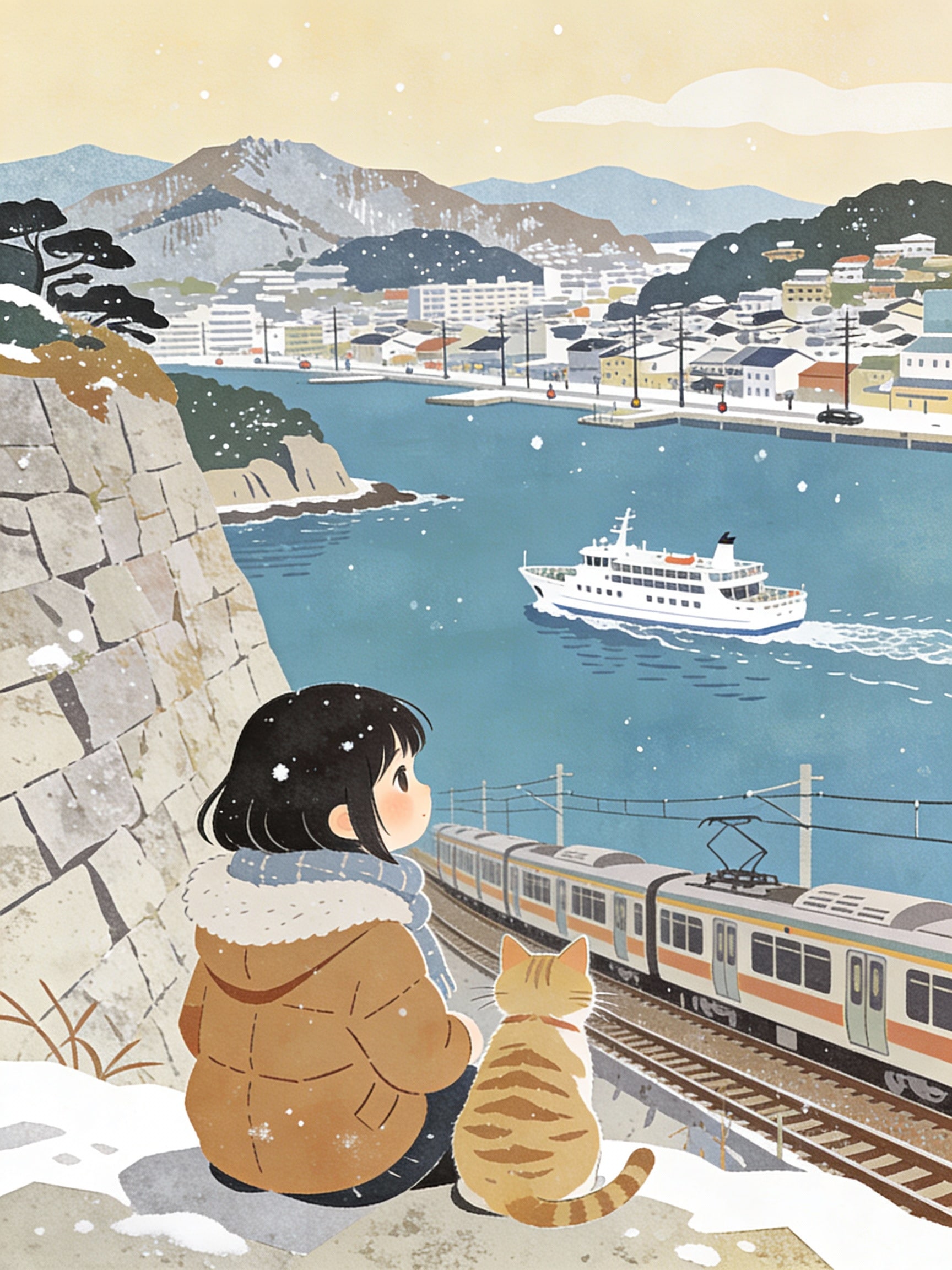 海の見える街19 | の人気AIイラスト・グラビア