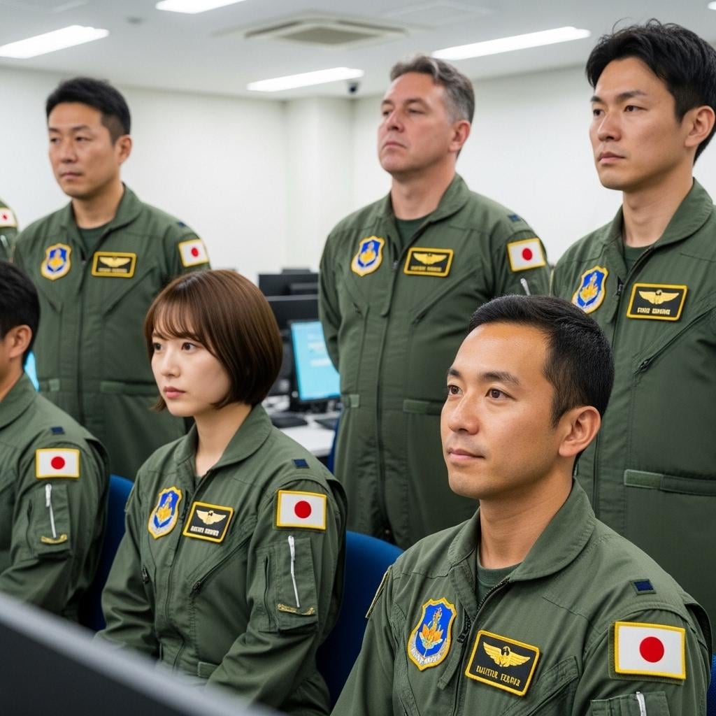 女性航空自衛官　スクランブル発進