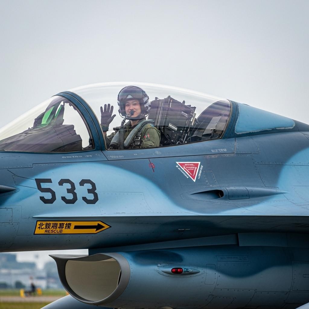 女性航空自衛官　スクランブル発進