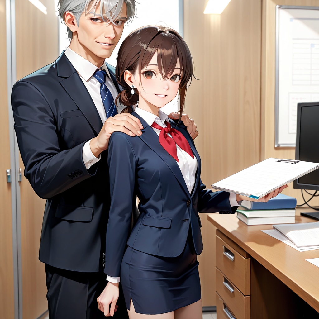 歩美 first day at work (6)