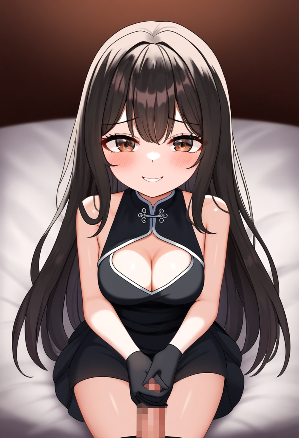 手袋付けたままち〇こ触ってもらったら気持ち良すぎた【手袋コキ】
