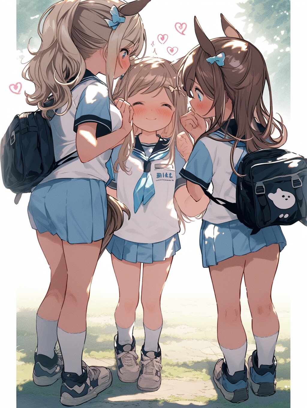 体育祭の日の登下校のわちゃわちゃ