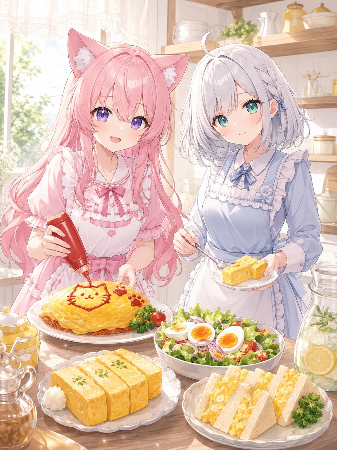 5/22 たまご料理の日 ② | の人気AIイラスト・グラビア