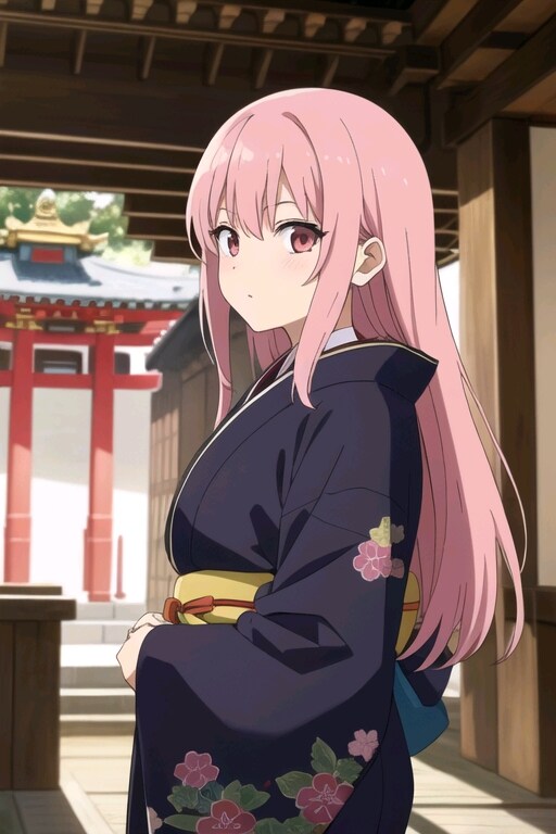 初詣の娘