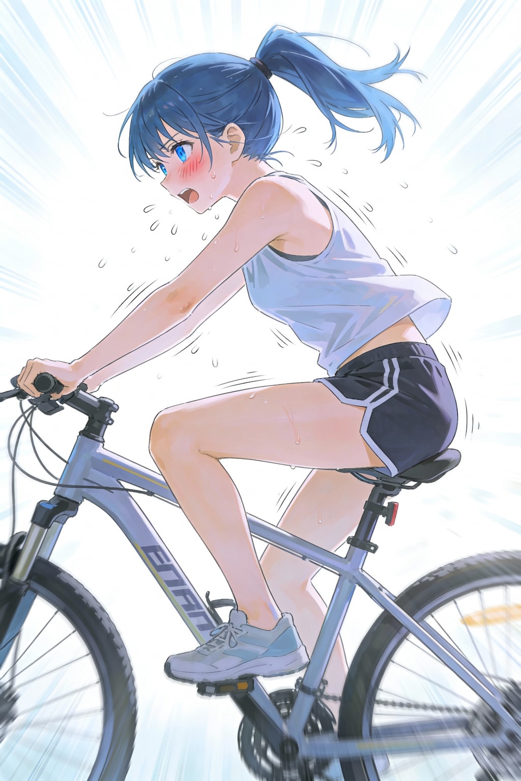 自転車のサドルに座る_Seedream4.5