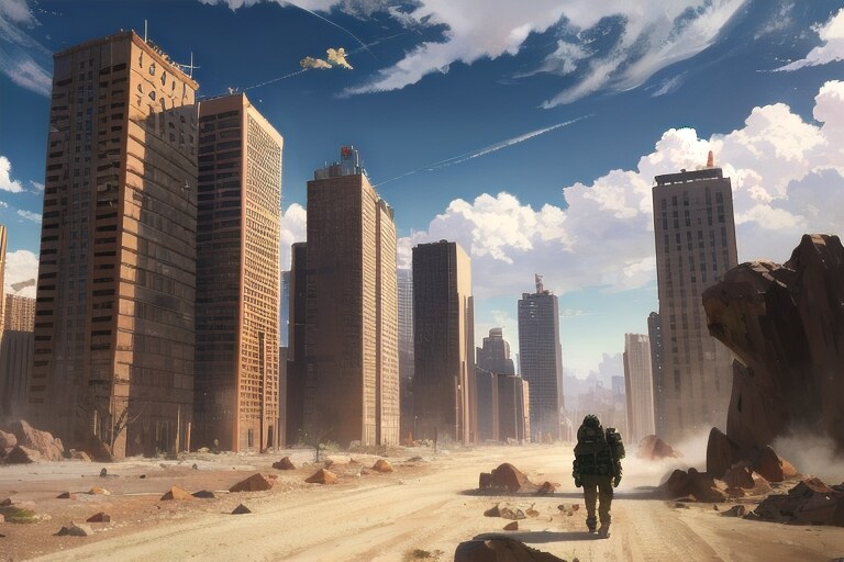 大量の水を地球外に持ち出され、崩壊の一途をたどる | の人気AIイラスト・グラビア