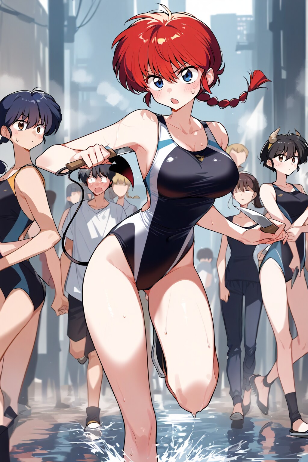 スク水鬼、スク水通り魔発生中！