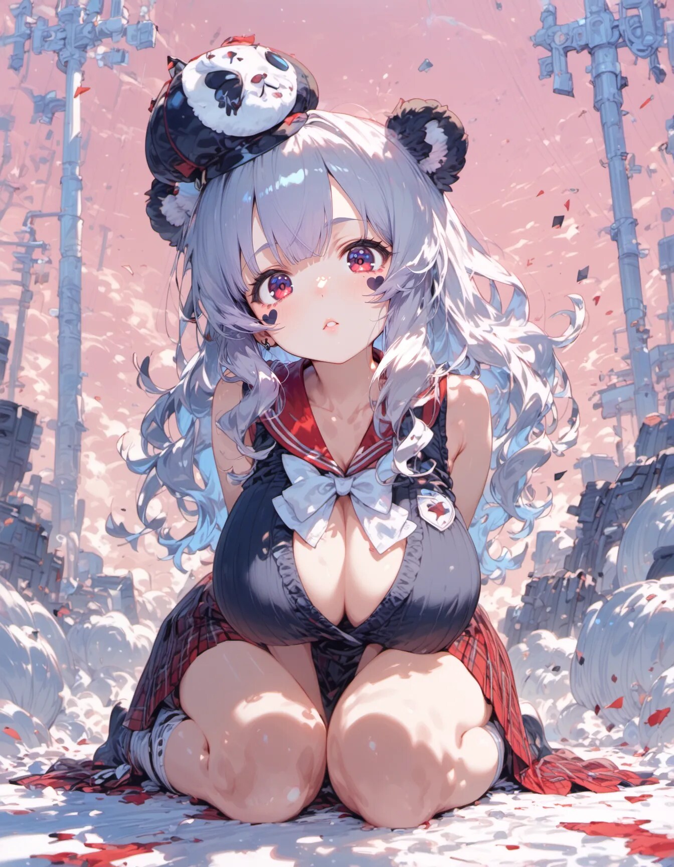 Panda Princess in a Pink Horizon