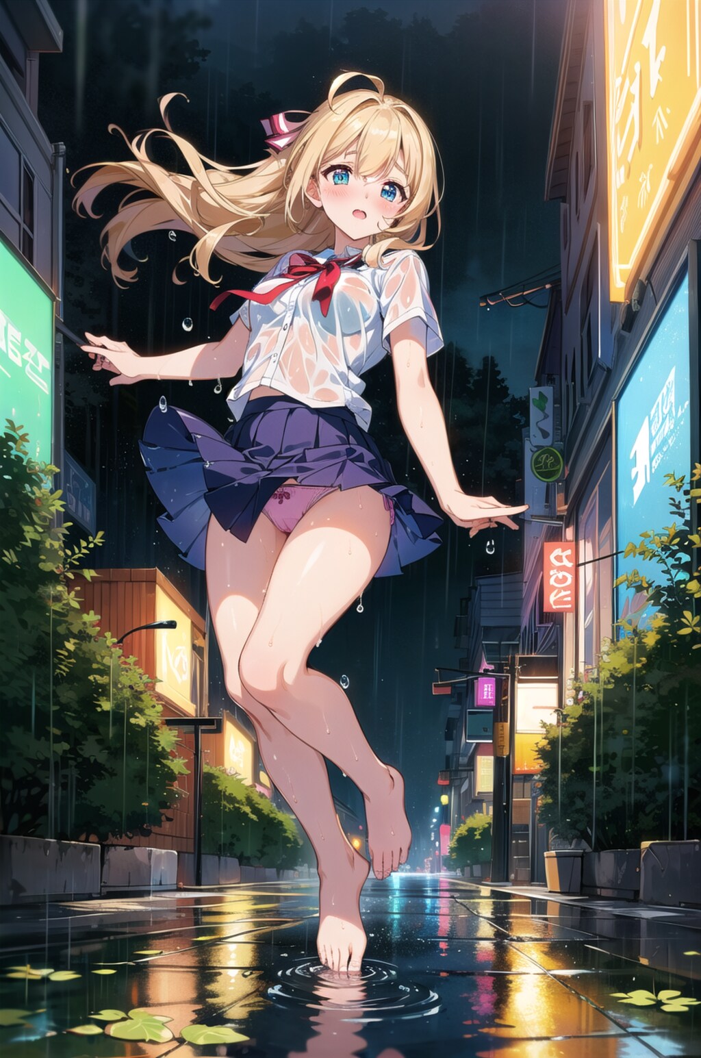 雨の中のダンスレッスン