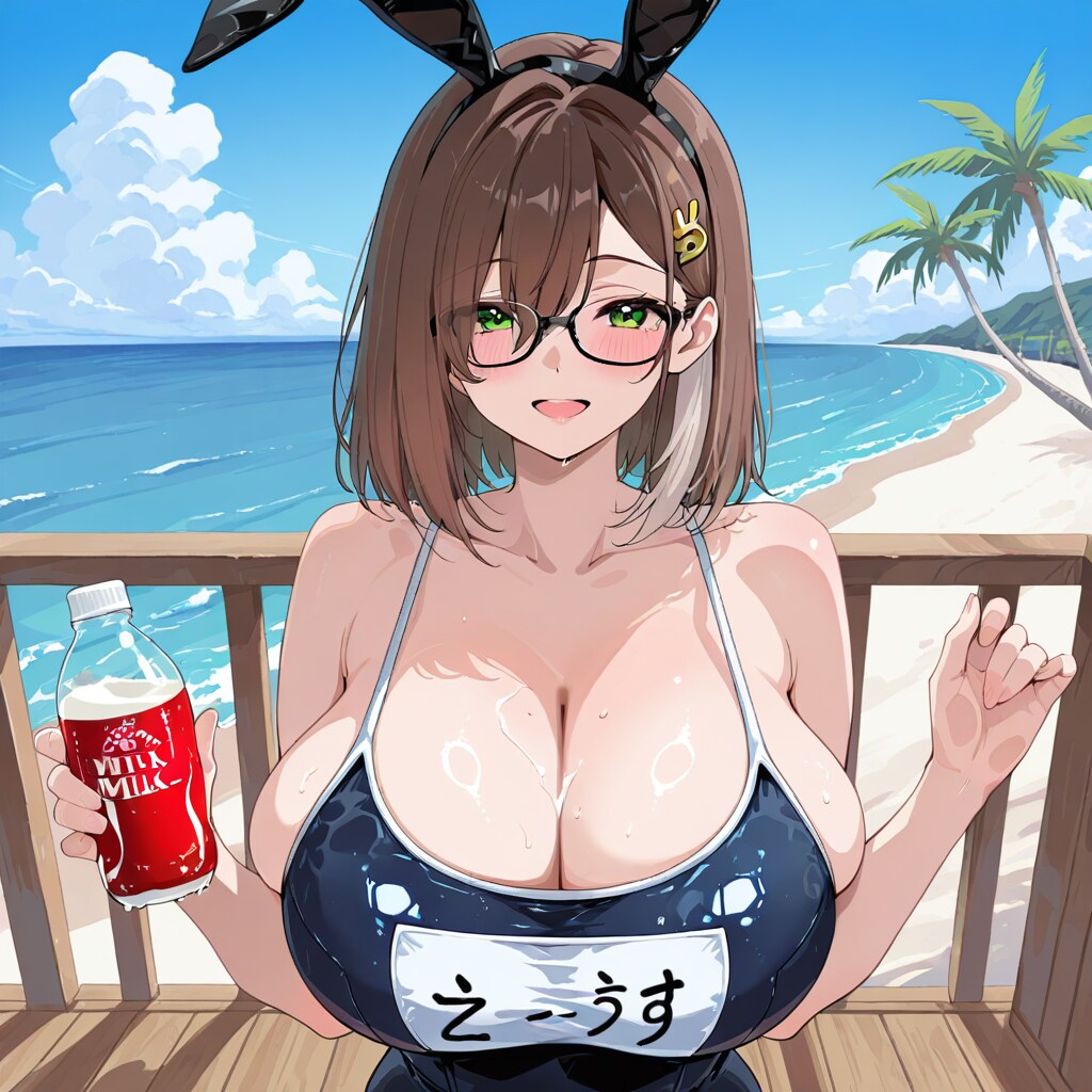 うちの子スク水バニー