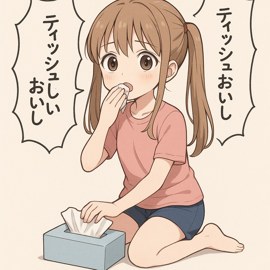 ティッシュおいしいティッシュおいしい