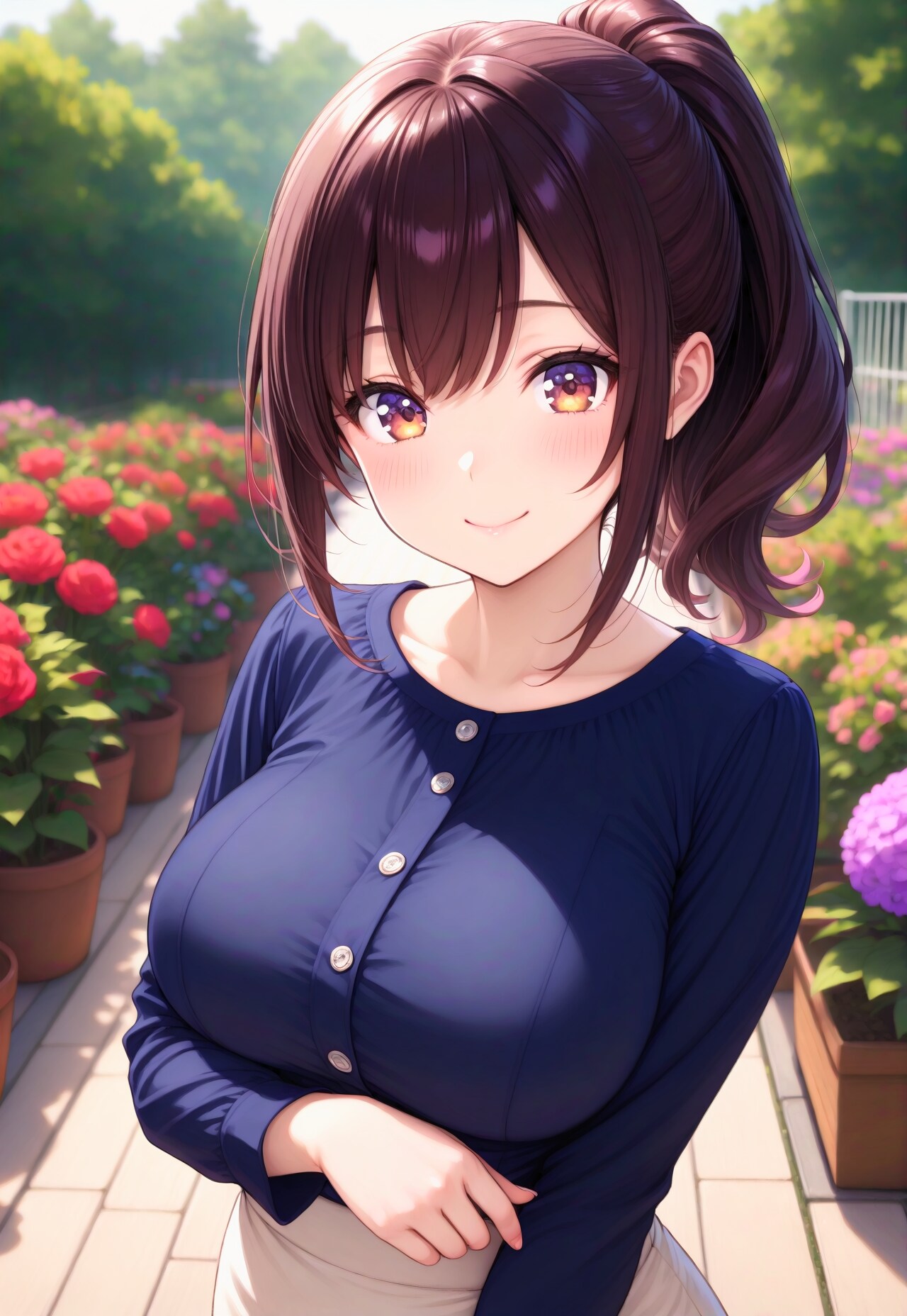 462（紺色のブラウス）