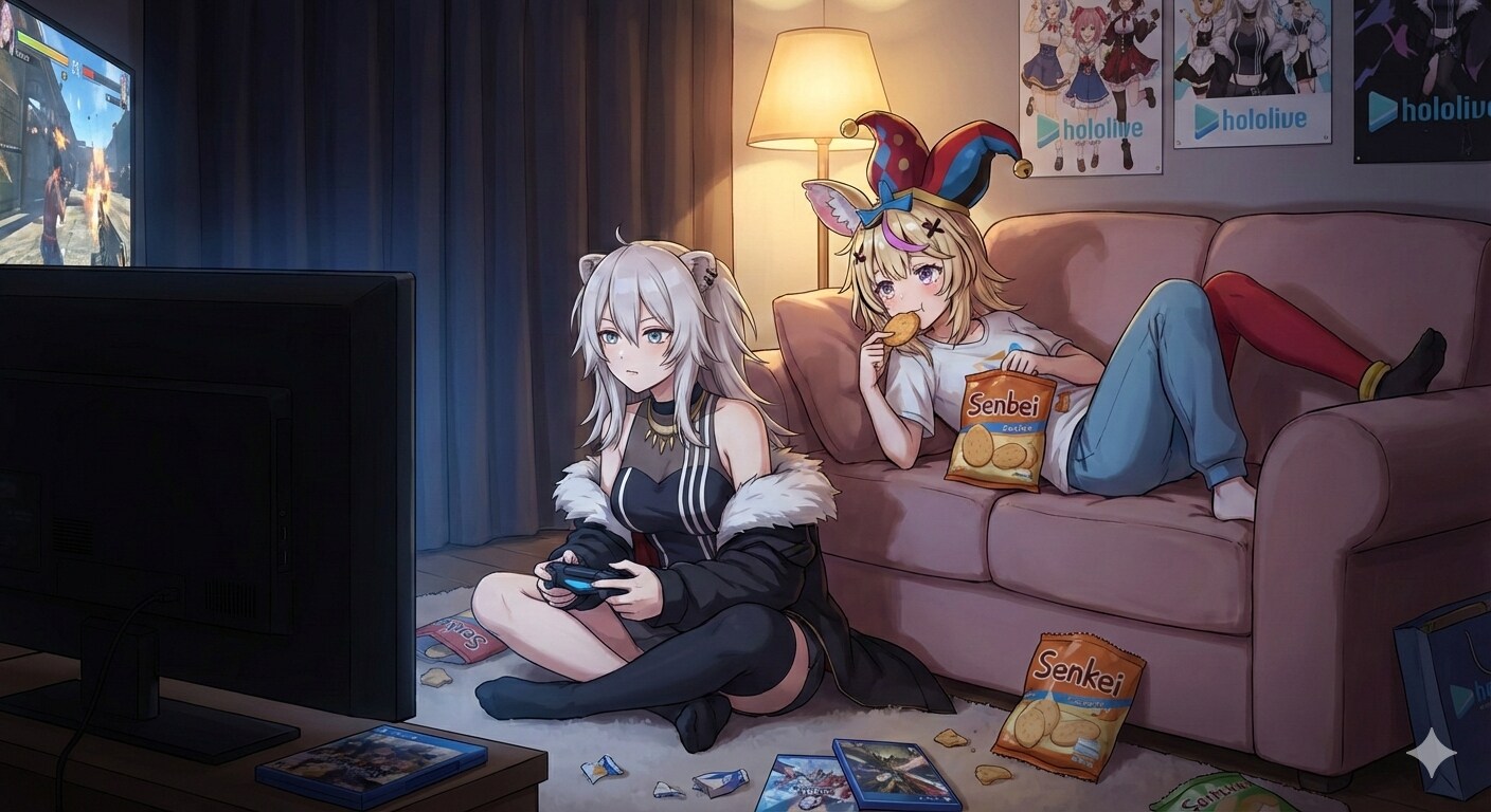 ともだちとダラダラする時間 | の人気AIイラスト・グラビア