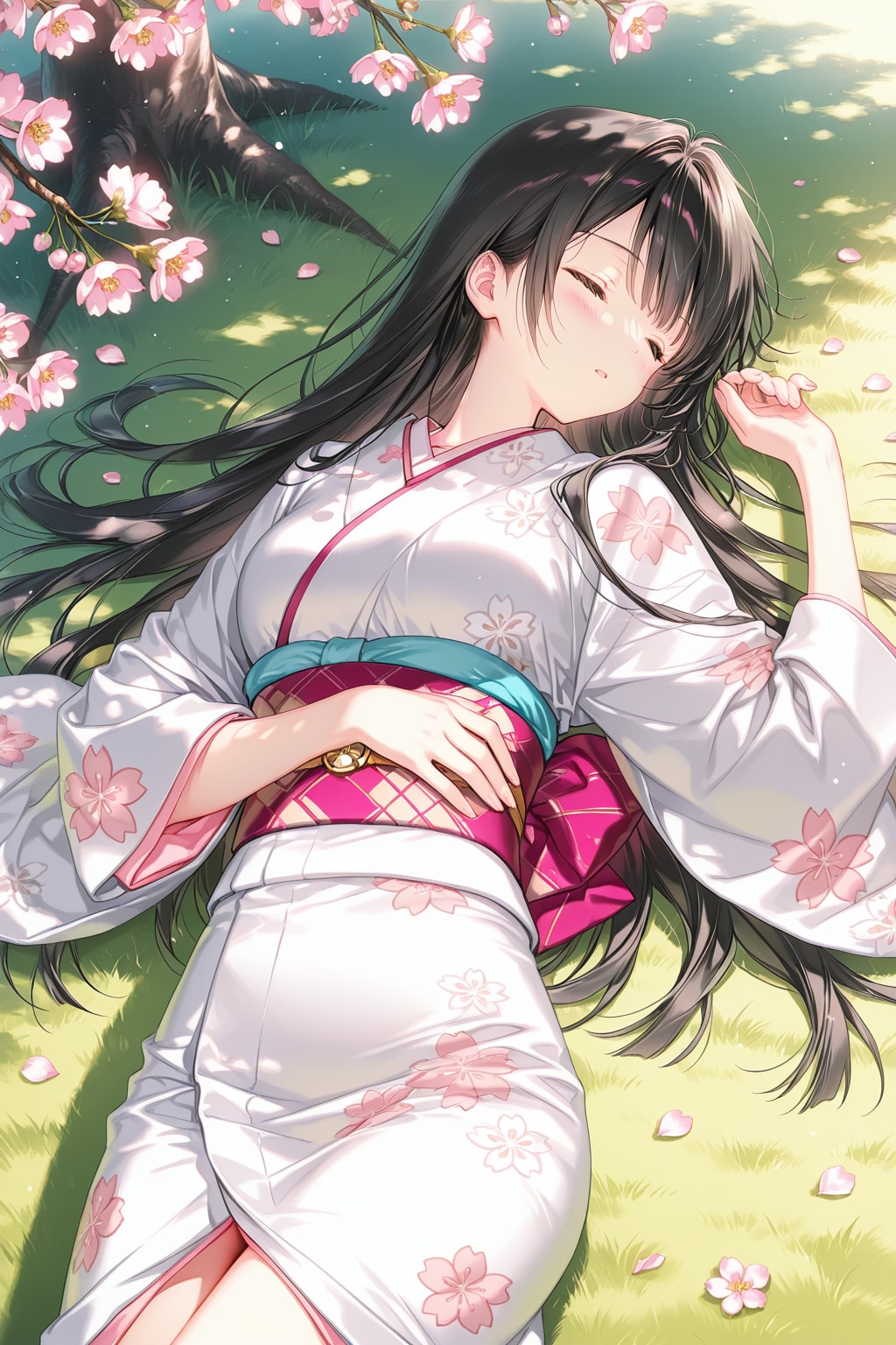 木の下でお昼寝