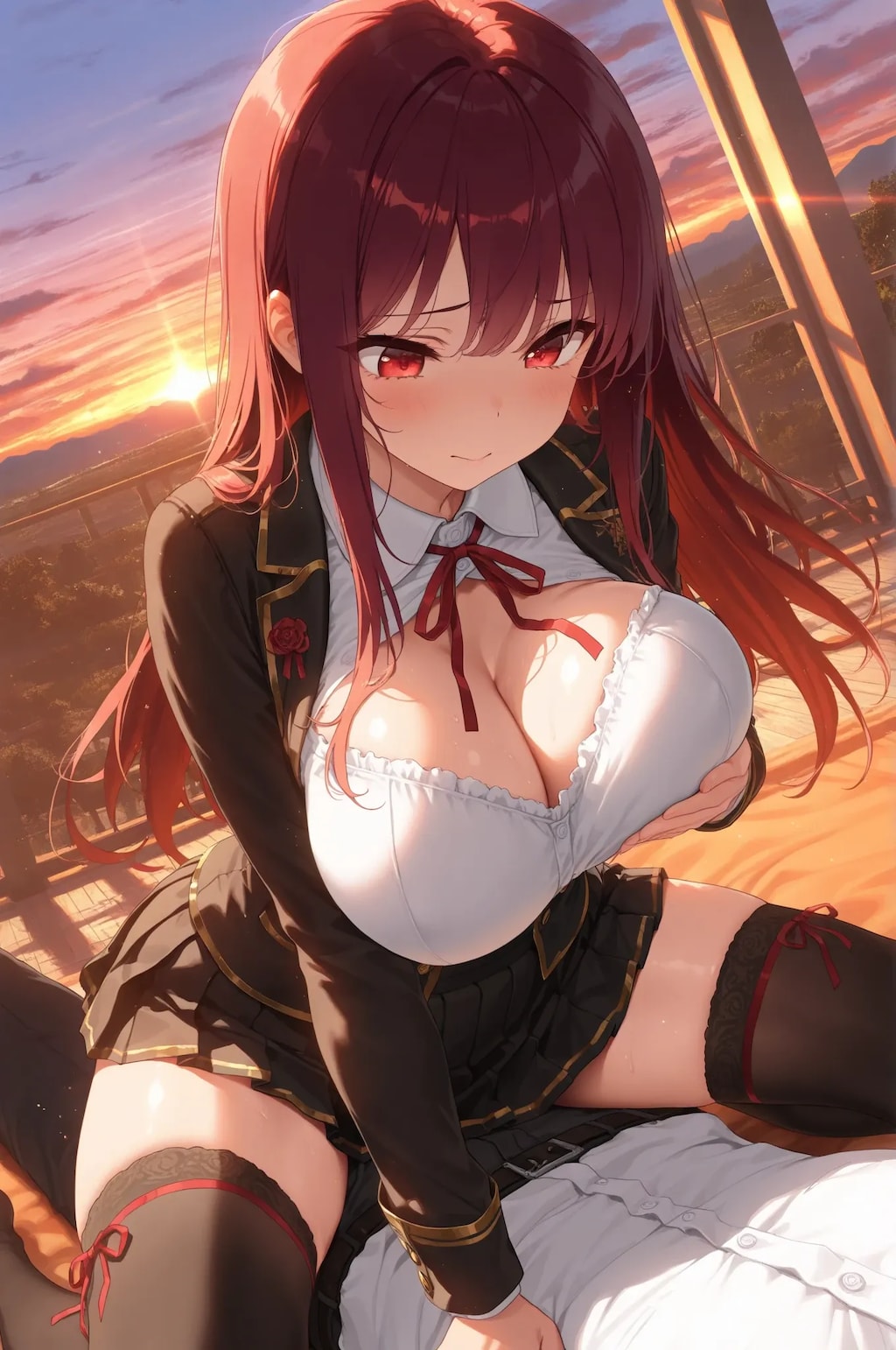 んっ💓硬いの当たってる…///