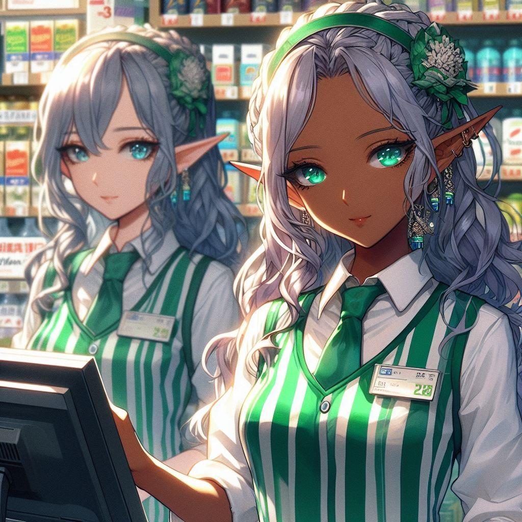 エルフさんのいるコンビニ